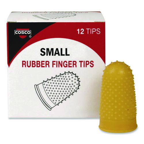 Image of COSCO 098172 Fingertip Pads, Size 11, Small, Amber, 12/pack