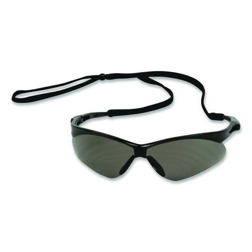 Image of Bouton® 250-AN-10112 Anser Optical Safety Glasses, Black Half Frame, Gray Dual Lens