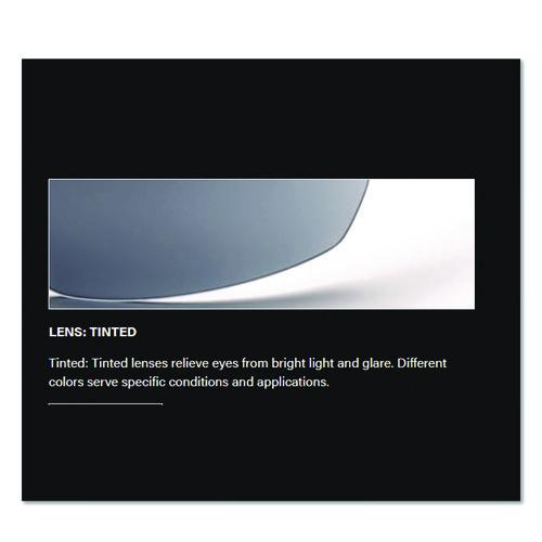 Image of Bouton® 250-AN-10112 Anser Optical Safety Glasses, Black Half Frame, Gray Dual Lens