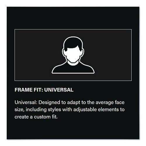 Image of Bouton® 250-AN-10112 Anser Optical Safety Glasses, Black Half Frame, Gray Dual Lens