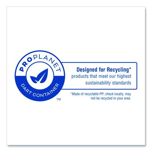 Image of Dart® 60PPHT1 Microwaveable Hinged Containers, ProPlanet Seal, 6.31 x 6.31 x 3, Clear, Plastic, 300/Carton