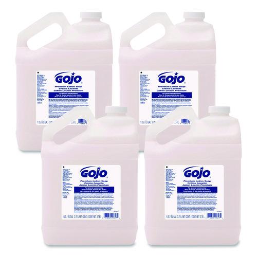 Image of GOJO® 1860-04 Premium Liquid Hand Soap Refill, Waterfall Scent, 1 gal