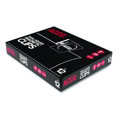 Image of ACCO A7072131A Magnetic Clips, 0.88" Jaw Capacity, Silver, 12/Pack