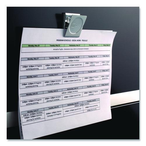 Image of ACCO Magnetic Clip, 1" Jaw Capacity, Silver, 12/Pack