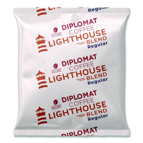 Image of Diplomat Coffee C-LC-LH2.5-100R Light House Frac Pack, 2.5 oz, 100/Carton
