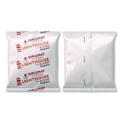 Image of Diplomat Coffee C-LC-LH2.5-100R Light House Frac Pack, 2.5 oz, 100/Carton