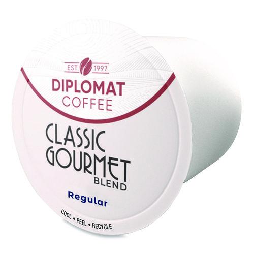 Image of Diplomat Coffee C-DCCUP-CG96-10R Classic Gourmet DC-Cup, 10 g, 96/Carton