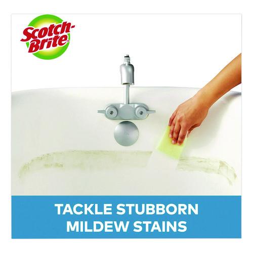 Image of Scotch-Brite® 7232FCT Dobie All-Purpose Cleaning Pad, 4.3 x 2.6, 0.5" Thick, Yellow, 3/Pack, 8 Packs/Carton