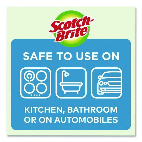 Image of Scotch-Brite® 7232FCT Dobie All-Purpose Cleaning Pad, 4.3 x 2.6, 0.5" Thick, Yellow, 3/Pack, 8 Packs/Carton