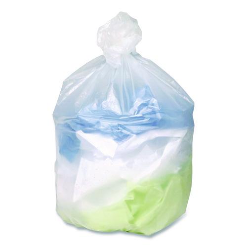 Image of Berry Plastics WHD4046-436154 Global Ultra Plus Industrial Trash Bag, 45 gal,16 mic, 40 x 48, Natural, 80/Carton