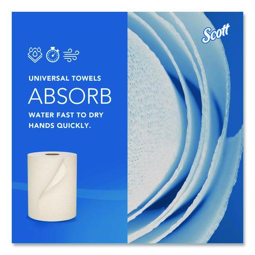 Image of Scott® 56758 Essential 100% Recycled Fiber Hard Roll Towel, 1-Ply, 8" x 800 ft, 1.5" Core, Brown, 6 Rolls/Carton