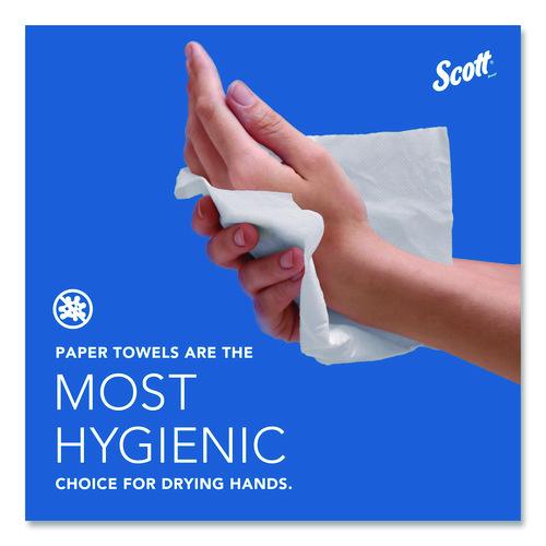Image of Scott® 56758 Essential 100% Recycled Fiber Hard Roll Towel, 1-Ply, 8" x 800 ft, 1.5" Core, Brown, 6 Rolls/Carton