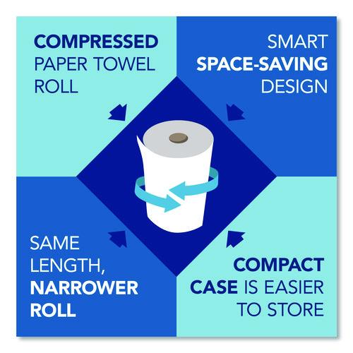 Image of Scott® 56758 Essential 100% Recycled Fiber Hard Roll Towel, 1-Ply, 8" x 800 ft, 1.5" Core, Brown, 6 Rolls/Carton