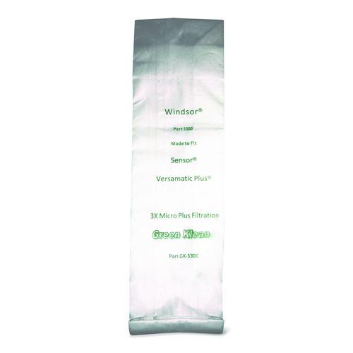 Image of Green KleanÂ® Replacement Vacuum Bags, Fits Allstar/century/karcher/prochem/sebo/versamatic Plus/windsor Sensor, 10/pack