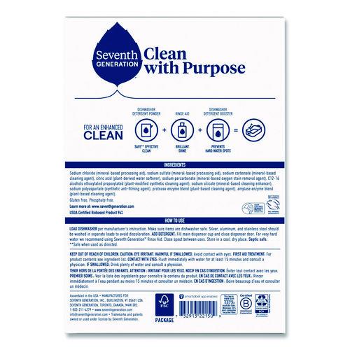 Image of Seventh Generation® SEV 22150 Automatic Dishwasher Powder, Free And Clear, 45oz Box, 12/carton