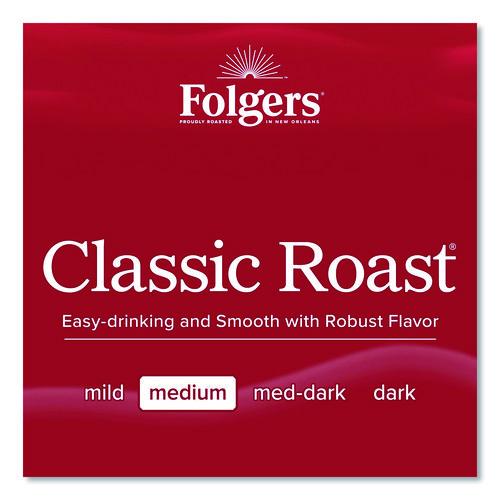 Image of Folgers® 2550006239 Coffee Filter Packs, Classic Roast, .9 Oz, 10 Filters/pack, 4 Packs/carton