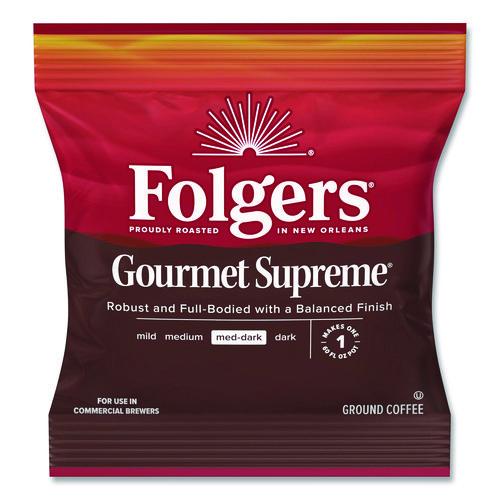 Image of Folgers® Simply Gourmet 2550006437 Gourmet Supreme Ground Coffee, Fraction Pack, 1.75 oz, 42/Carton