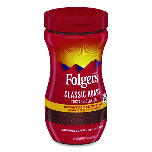 Image of Folgers® 2550006922 Classic Roast Instant Coffee, 16 oz Jar
