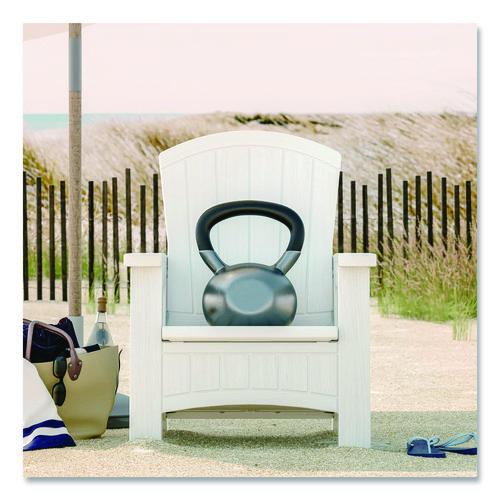 Image of Suncast® BMAC1000CB Adirondack Chair with Storage, Supports Up to 375 lb, 14.5" Seat Height, 30" x 32.5" x 38.5", Ice Cube