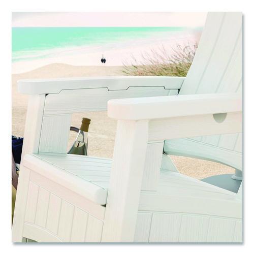 Image of Suncast® BMAC1000CB Adirondack Chair with Storage, Supports Up to 375 lb, 14.5" Seat Height, 30" x 32.5" x 38.5", Ice Cube