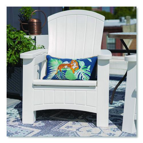 Image of Suncast® BMAC1000CB Adirondack Chair with Storage, Supports Up to 375 lb, 14.5" Seat Height, 30" x 32.5" x 38.5", Ice Cube