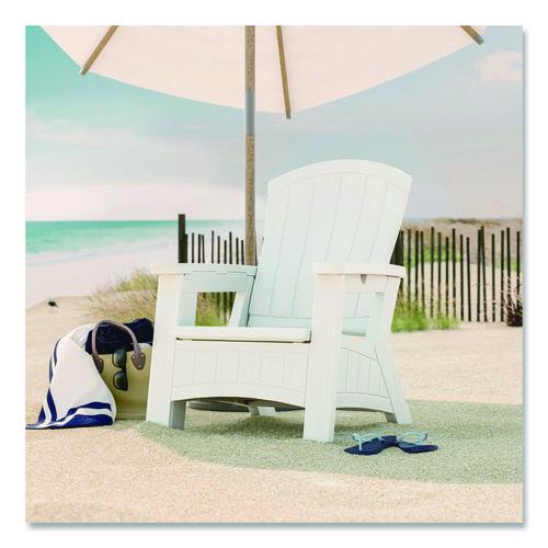 Image of Suncast® BMAC1000CB Adirondack Chair with Storage, Supports Up to 375 lb, 14.5" Seat Height, 30" x 32.5" x 38.5", Ice Cube