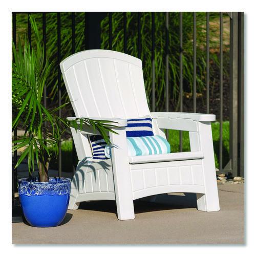 Image of Suncast® BMAC1000CB Adirondack Chair with Storage, Supports Up to 375 lb, 14.5" Seat Height, 30" x 32.5" x 38.5", Ice Cube