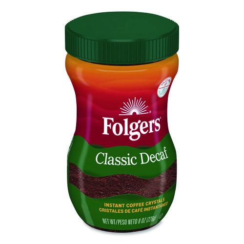 Image of Folgers® 2550020630 Classic Decaf Instant Coffee, 8 oz Jar