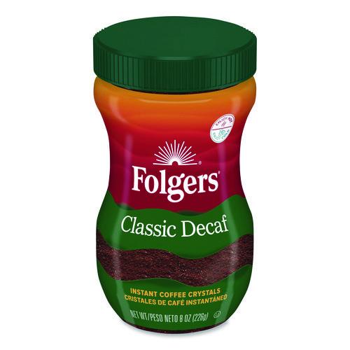 Image of Folgers® 2550020630 Classic Decaf Instant Coffee, 8 oz Jar