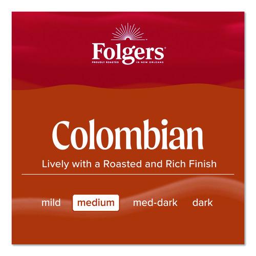 Image of Folgers® 30445CT 100% Columbian Coffee, 22.6 oz Canister, 6/Carton