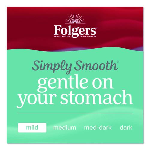 Image of Folgers® 30446 Simply Smooth Ground Coffee, Gentle On Your Stomach, 27 oz Canister