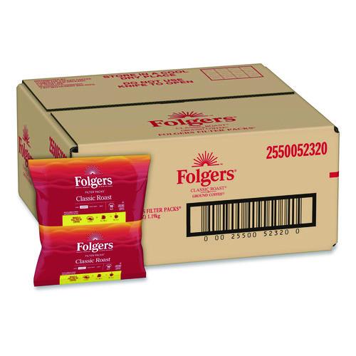 Image of Folgers® 2550052320 Coffee Filter Packs, Regular, 1.05 Oz Filter Pack, 40/carton