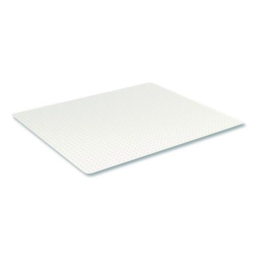 Image of deflecto® CM1K142OCB OceanMat Carpet Chair Mat for Flat Pile Carpeted Floors, Rectangular, Straight Edges, 36" x 48", Clear