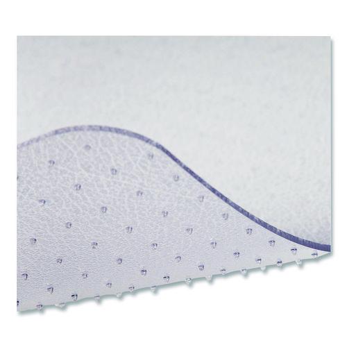Image of deflecto® CM1K142OCB OceanMat Carpet Chair Mat for Flat Pile Carpeted Floors, Rectangular, Straight Edges, 36" x 48", Clear