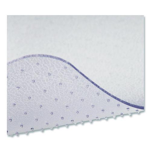 Image of deflecto® CM1K442FOCB OceanMat Carpet Chair Mat for Flat Pile Carpeted Floors, Rectangular, Straight Edges, 46" x 60", Clear
