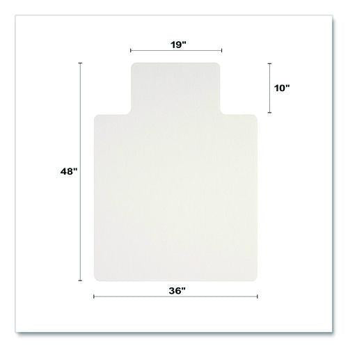 Image of deflecto® CM2G112OCB OceanMat Hard Floor Chair Mat for Hard Floors, Rectangular with Lip, Straight Edges, 36" x 48", Clear