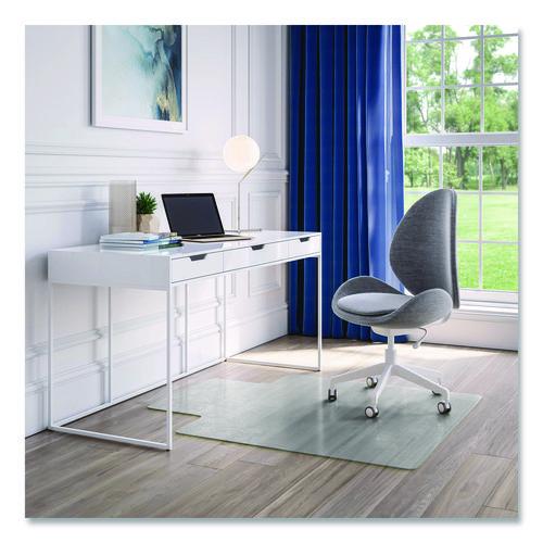 Image of deflecto® CM2G112OCB OceanMat Hard Floor Chair Mat for Hard Floors, Rectangular with Lip, Straight Edges, 36" x 48", Clear