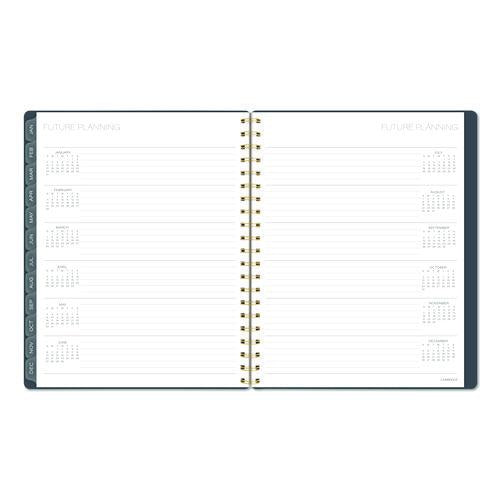 Image of Cambridge® 1765-905 Hera Weekly Monthly Planner, Wavy Lines, 11 x 8.5, Black/Gold Cover, 12-Month (Jan to Dec): 2026