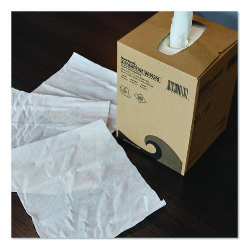 Image of Boardwalk® AUTOBX1600W Automotive Wipers, 10.63 x 20.47, Unscented, White, 200/Box, 8 Boxes/Carton