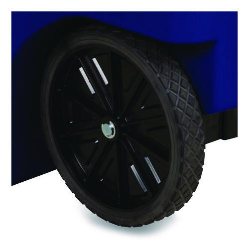 Image of Rubbermaid® Commercial FG9W2273BLUE Square Brute Rollout Container, 95 gal, Resin, Blue