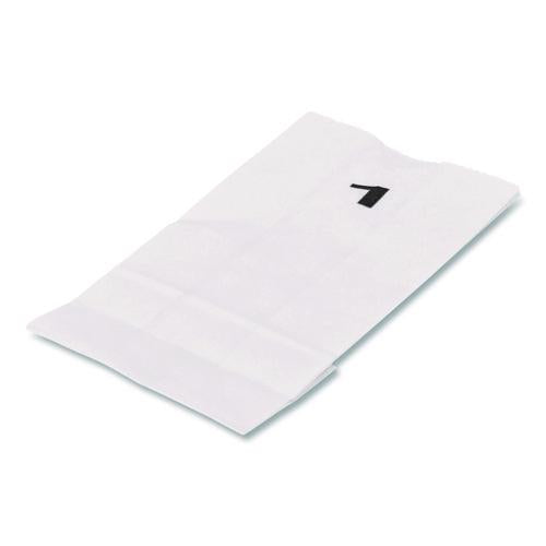 Image of Ross & Wallace Paper Products 120301500PK/BL Grocery Paper Bags, 1# Size, 30# Basis Weight, 3.5" x 2.25" x 6.63", White, 500/Bundle