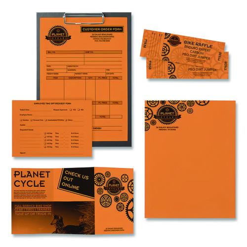 Image of AstrobrightsÂ® Color Paper, 24 lb Bond Weight, 8.5 x 14, Cosmic Orange, 500/Ream