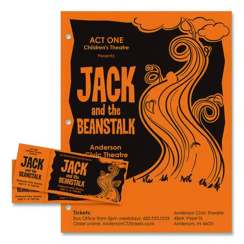 Image of AstrobrightsÂ® Color Paper, 24 lb Bond Weight, 8.5 x 14, Cosmic Orange, 500/Ream