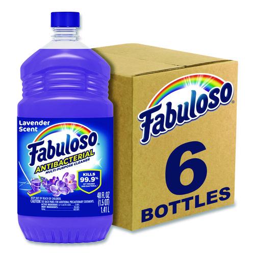 Image of Fabuloso® MX07172A Antibacterial Multi-Purpose Cleaner, Lavender Scent, 48 oz Bottle, 6/Carton