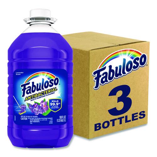 Image of Fabuloso® 61018224 Antibacterial Multi-Purpose Cleaner, Lavender Scent, 169 oz Bottle, 3/Carton