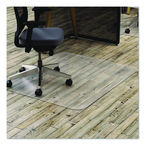 Image of deflecto® CM21242PC Clear All Day Use Chair Mat for Hard Floors, Rectangular, Straight Edges, 45" x 53", Clear