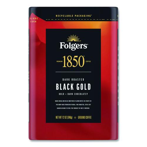 Image of 1850 2550012722 Black Gold Roast Ground Coffee, 12 oz Canister