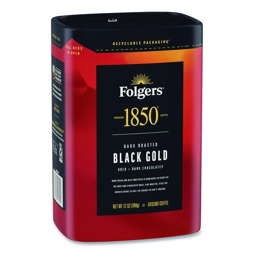 Image of 1850 2550012722 Black Gold Roast Ground Coffee, 12 oz Canister