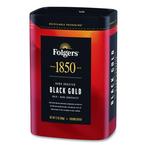 Image of 1850 2550012722 Black Gold Roast Ground Coffee, 12 oz Canister