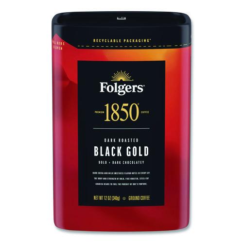 Image of 1850 2550012722 Black Gold Roast Ground Coffee, 12 oz Canister